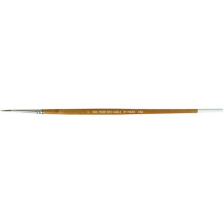 Gordon Brush Gordon Brush 0906-01000 Pure Red Sable Round-1 Case of 12 0906-01000